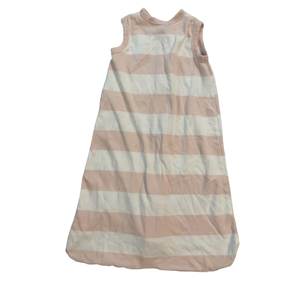 Burt's Bees Baby Beekeeper Sleep Sack Wearable Blanket Girls Size S Pink Striped